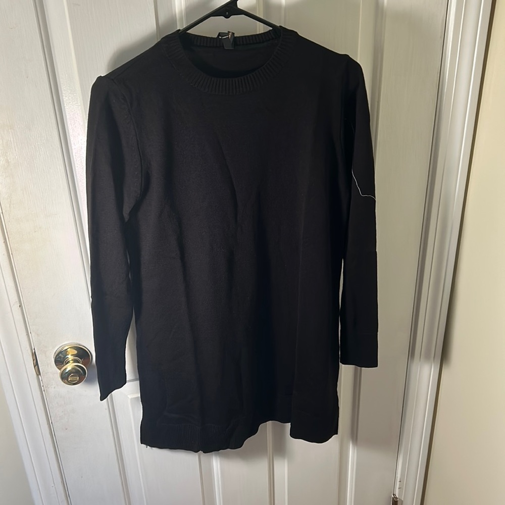 DeFacto Tricot Long Sleeve Women's Extra Soft Tunics SZ S Black